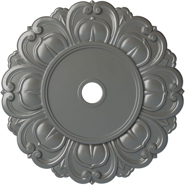 Ekena Millwork Angel Ceiling Medallion (Fits Canopies up to 15 3/4"), 32 1/4"OD x 3 5/8"ID x 1 1/8"P, Silver CM32ANSLS - main